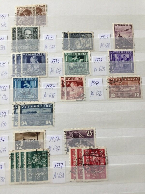 AUSTRIA Large 1860s/1980s Used+Few Mint Stock(Appx 1400)GM797