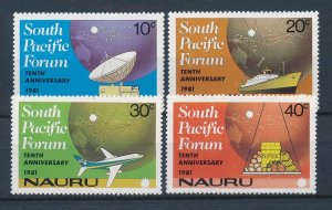 [117028] Nauru 1981 Transport South Pacific Forum satellite ship plane  MNH