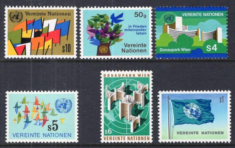 UN Vienna 1-6 MNH VF