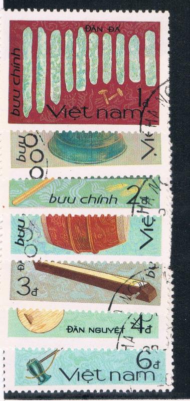 Vietnam 1585-91 Set Used Music (V0025)