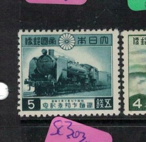 Japan SC 347 Train MNH (2ejs) 