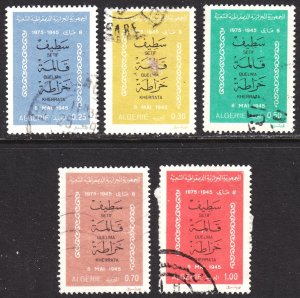 Algeria Scott 553-57 F to VF used.  FREE...