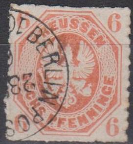 Prussia #16 F-VF Used  CV $14.50 (B4126)