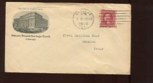 344 Schermack Used on Illinois Trust & Savings Bank Illustrated Cover MG88