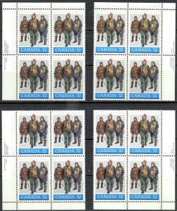 Canada Sc# 1043 MNH PB Set/4 1984 32c Royal Canadian Air Force