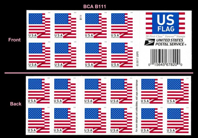 US 5263a Flag forever booklet BCA B111 (20 stamps) MNH 2018
