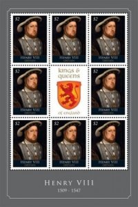 Grenada - 2011 - Kings & Queens Of England Henri The VIII - Sheet Of 8 - MNH