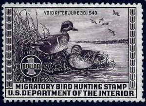 **US #RW6 ~ Fresh, Sound, Unused & Unsigned Duck Stamp ~ ...