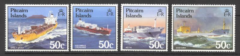Pitcairn Islands Sc# 258-261 MNH 1985 50c Ships