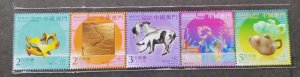 Macau Year Of Pig 2019 Lunar Chinese Zodiac (stamp) MNH *embossed *foil *unusual