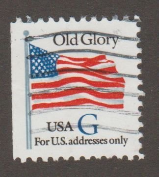 USA 2884 Old Glory 'G' stamp