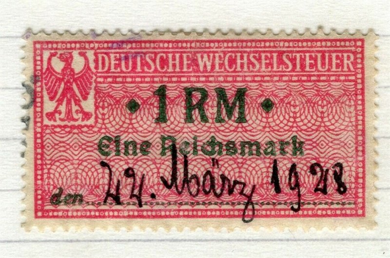 GERMANY; 1920 issue fine used early value, 1RMs early Revenue 