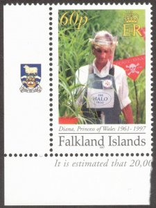 FALKLAND ISLANDS 2007 Princess Diana; Scott 941, SG 1082; MNH