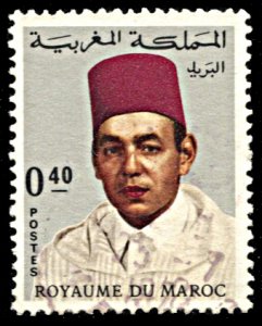 Morocco 178, used, King Hassan II