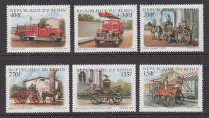 Benin 1062-1067 Fire Engines MNH VF