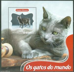 GUINEA BISSAU 2014 FAUNA CATS OF THE WORLD  SOUVENIR SHEET