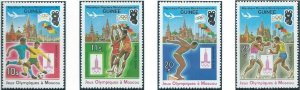 Guinea 1982 MNH Stamps Scott C149-152 Sport Olympic Games