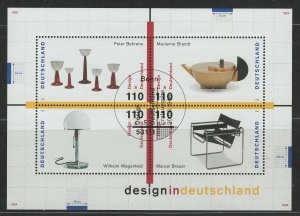 Germany Bund Scott # 2014, used, s/s, firstday cancellation