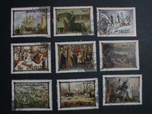 KOREA AIRMAIL STAMP-1984-FAMOUS BRITISH MONARCHS PAINTINGS LARGE CTO STAMP-#6