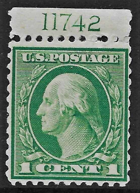 1919 US Sc. 538 pl. A# single reperfed to look like 545, hinged, pencil on gum.