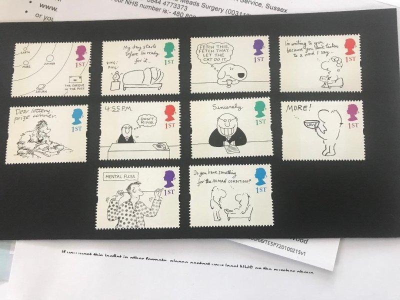 1996 Greetings Stamps Cartoons Phosphor 2b Set SG1905p-1914p Ex-KX8a Superb U/M