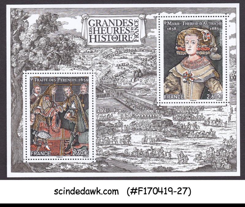 FRANCE - 2018 GREAT MOMENTS OF FRENCH HISTORY MIN/SHT MNH