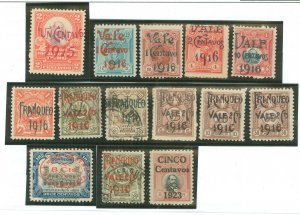 Peru #186/191/196/197/199/ Unused Single