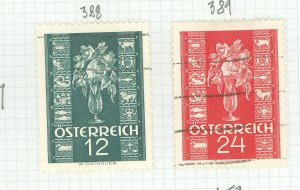 Austria #388-389 Used Single