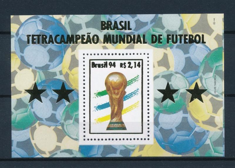 [59580] Brazil Brasilien 1994 World Cup Soccer Football USA MNH Sheet