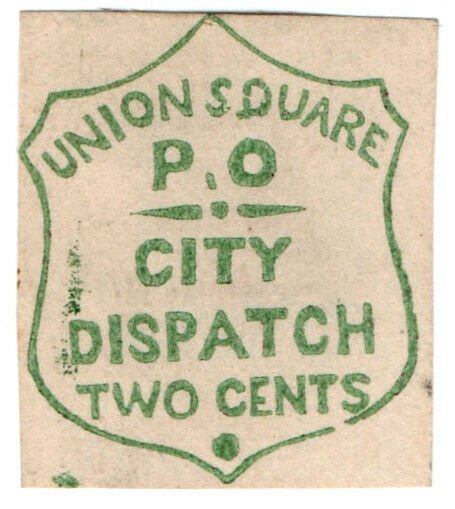 (I.B) US Local Post : Union Square Post Office 2c