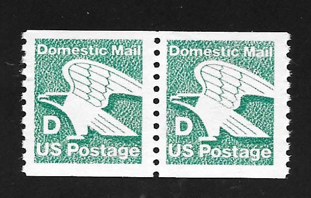 SC# 2112 - (22c) - D Rate Change, MNH, coil pair pf 10 V