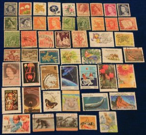 Australia 50 different used stamps 