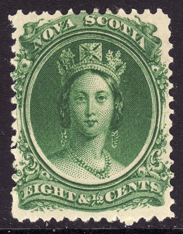 1860-63 Canada Nova Scotia Queen Victoria QV 8½¢ MMH Sc# 11a CV $15.00 Stk #3