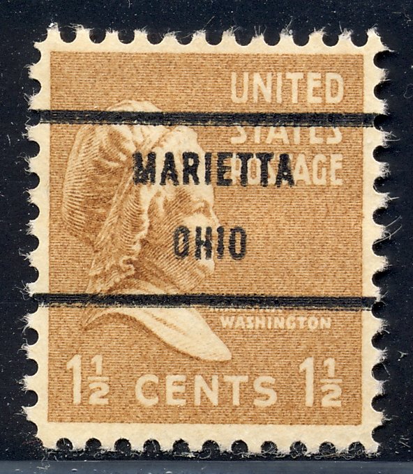 Marietta OH, 805-71 Bureau Precancel, 1½¢ M. Washington