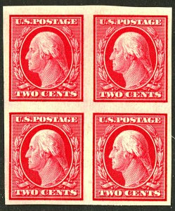 U.S. #344 MINT BLOCK OF 4 OG HR