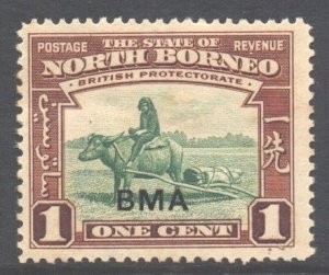 North Borneo Scott 208 - SG320, 1945 BMA Overprint 1c MH*