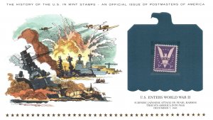 THE HISTORY OF THE U.S. IN MINT STAMPS U.S. ENTERS WORLD WAR II