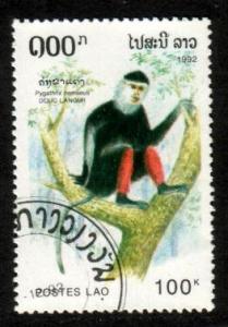 Ape, Douc Langur, Laos stamp SC#1099 used