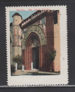 German Advertising Stamps- Seville Series, St. Pauls Church 