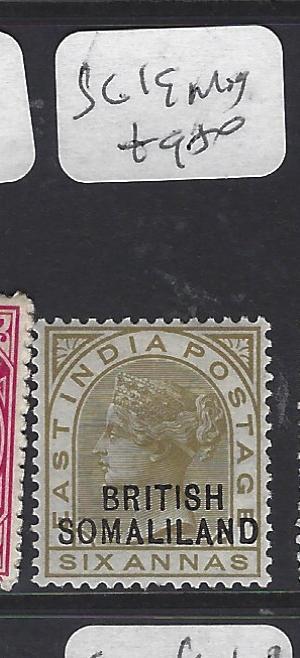 SOMALILAND  (PP1210B) QV ON  INDIA  6A   SG 19  MOG