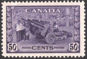 Canada SC#261 50¢ Munitions Factory (1942) MLH