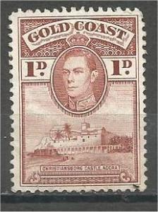 GOLD COAST, 1938, MNH 1p, King George VI, Scott 116