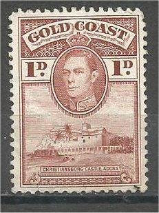 GOLD COAST, 1938, MNH 1p, King George VI, Scott 116