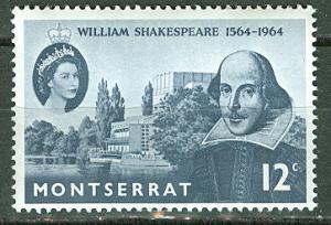 Montserrat # 153  Wm. Shakespeare  (1) Mint NH