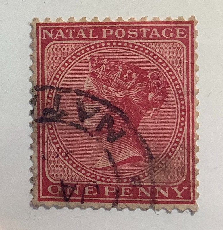 Natal 1884  Scott 67 used - 1p, Queen Victoria