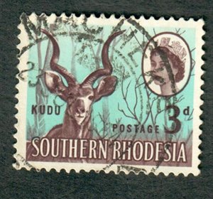 Southern Rhodesia #98 used single