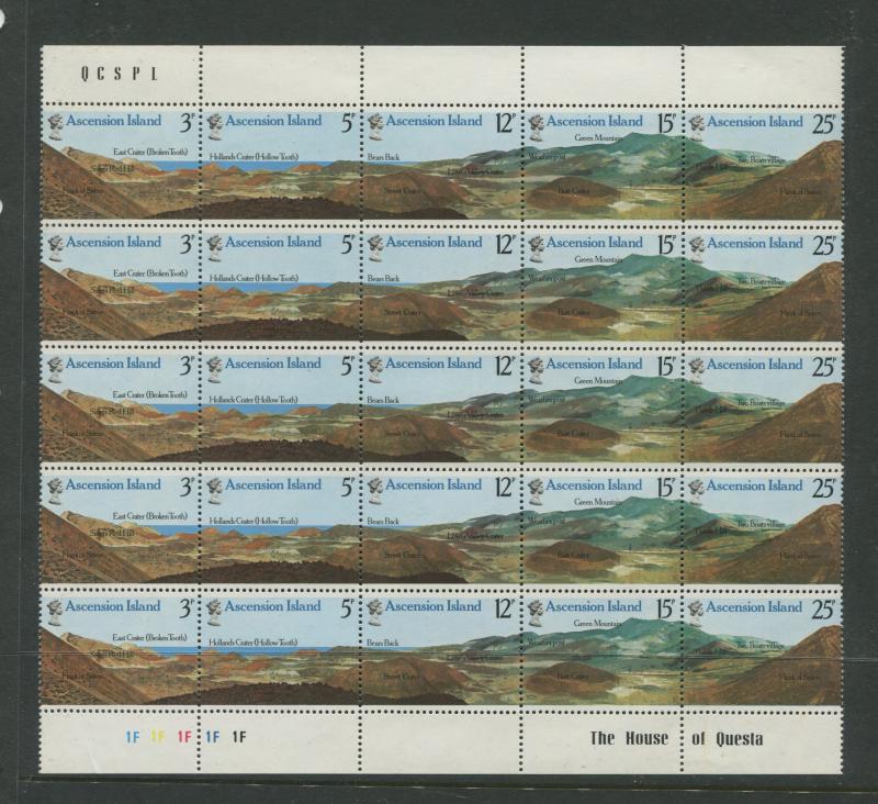 ASCENSION- Scott 230-234 - General Issue -1978 - MNH - Sheet of 25 Stamps