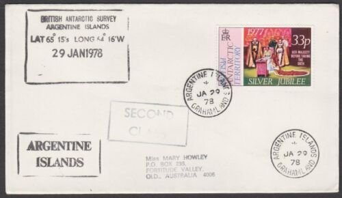 BR ANTARCTIC TERRITORY 1978 cover Argentine Islands.........................U269 