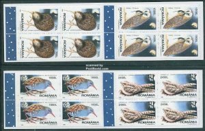 Romania 1998, Night birds 2 booklets, MNH