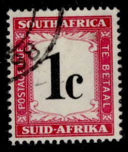 SOUTH AFRICA QEII SG D45, 1c black & carmine, FINE USED.